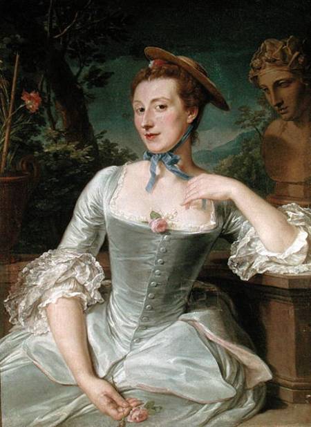 Jeanne Antoinette Poisson (1721-64) Marquise de Pompadour von François-Hubert Drouais