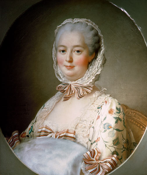 Portrait of Madame de Pompadour with a Fur Muff (1721-64) von François-Hubert Drouais