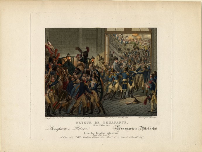 Die Rückkehr Napoleons von der Insel Elba von François-Joseph Heim
