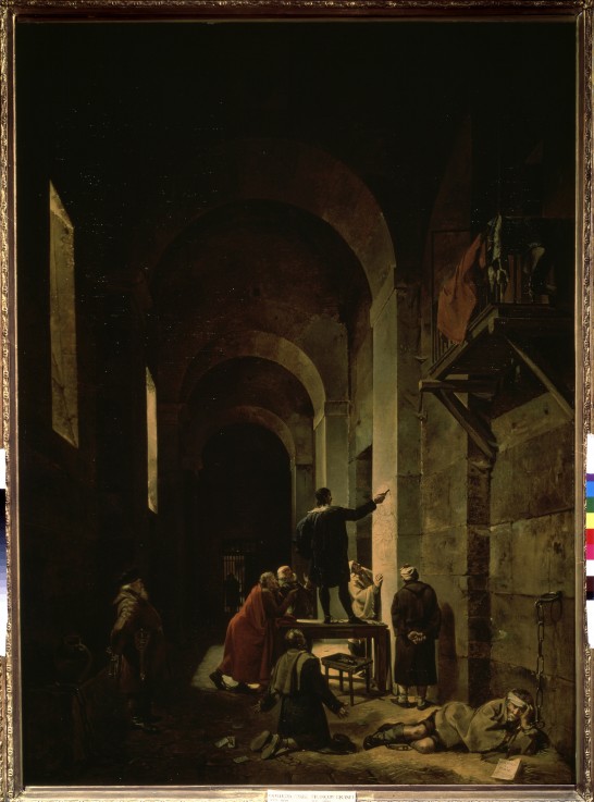 Der Maler Jacques Stella im Gefängnis von François Marius Granet