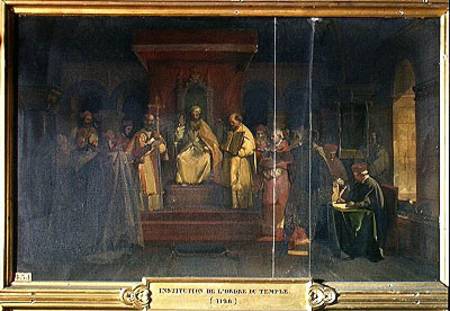 Institution of the Order of the Templars in 1128 von François Marius Granet