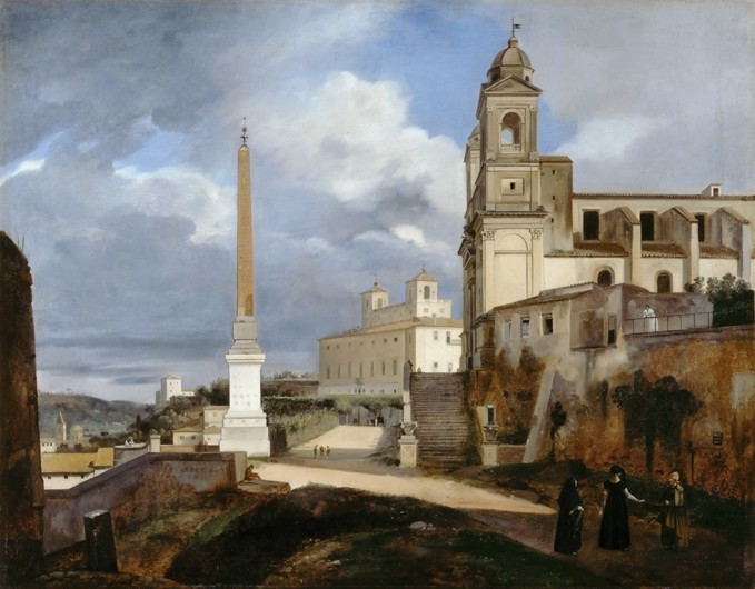 Santa Trinità dei Monti und Villa Medici in Rom von François Marius Granet
