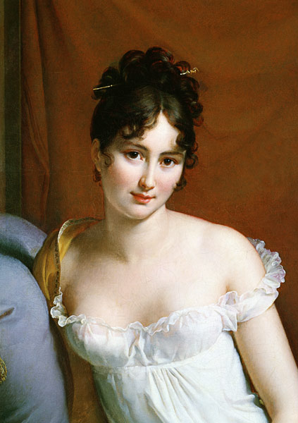 Portrait of Madame Recamier (1777-1849) (detail of 2292) von François Pascal Simon Gérard