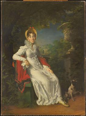Caroline Bonaparte (1782-1839), Königin von Neapel, im Bois de Boulogne