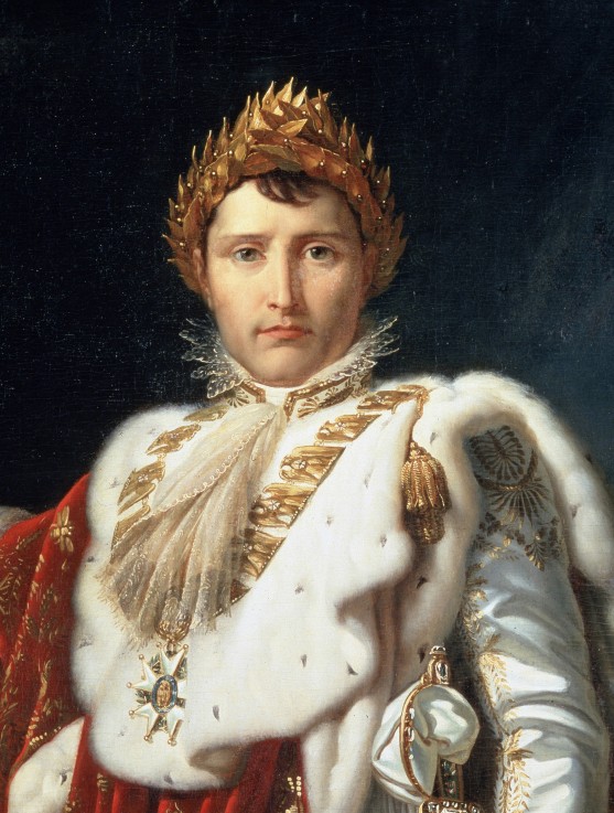 Porträt des Kaisers Napoléon I. Bonaparte (Detail) von François Pascal Simon Gérard