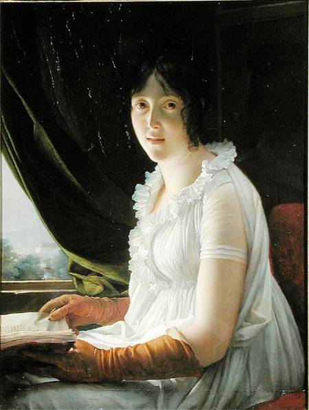 Seated Portrait of Marie-Philippe-Claude Walbonne (1763-c.1837) von François Pascal Simon Gérard