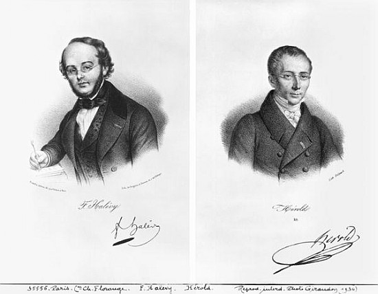 Jacques Fromental Halevy (1799-1862) and Ferdinand Herold (1791-1833) von Francois Seraphin Delpech
