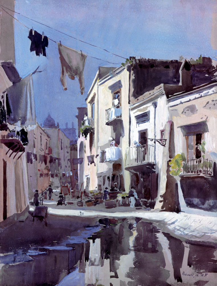 Alley in Pozzuoli von Frank Alfred