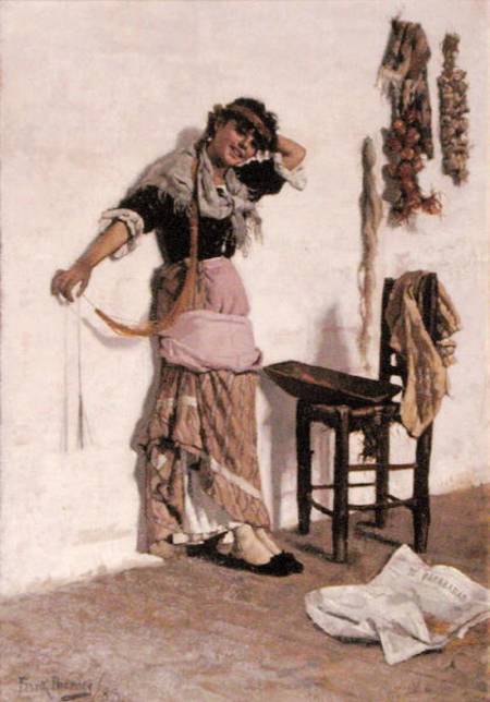 A Venetian Market Girl von Frank Bramley