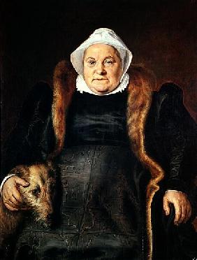 Portrait of an Elderly Woman or, The Falconer''s Wife