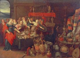 Die Entdeckung des Achilles unter den Töchtern des Lykomedes  1620er Ja