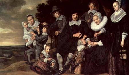 Family Group in a Landscape von Frans Hals