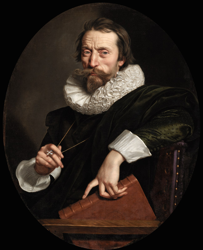 Portrait of the Italian poet, Giambattista Marino von Frans II Pourbus