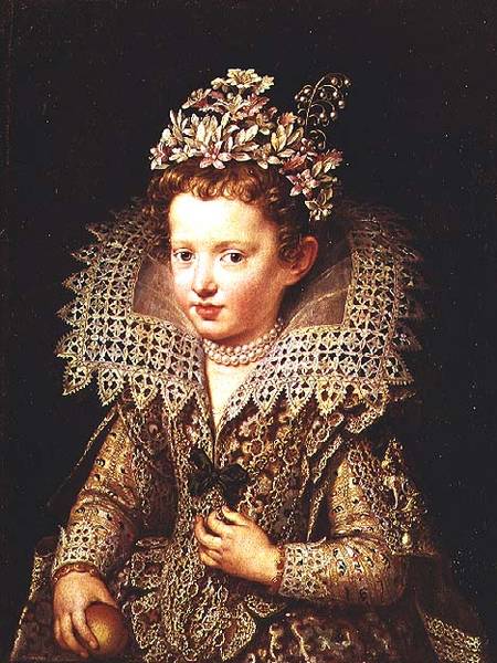 Portrait of the Princess of Mantua as a child von Frans II Pourbus