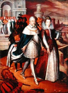 Portrait of Ferdinand I (1549-1609) Grand Duke of Tuscany, and his Niece Marie (1573-1642), future w