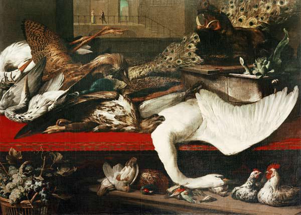Stillleben mit Geflügel und Wildbret 1614