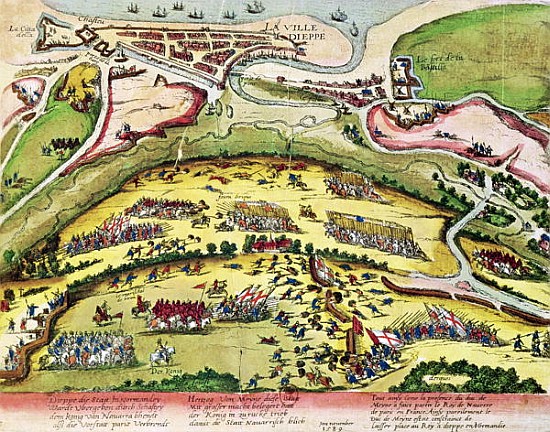 The Siege of Dieppe in 1589, 1589-92 von Franz Hogenberg