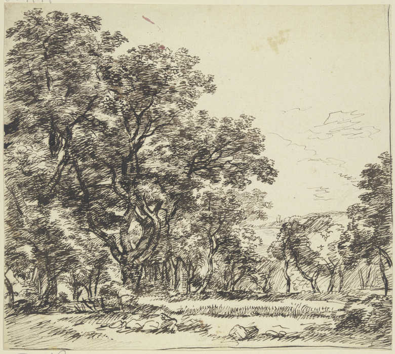 Baumreiche Landschaft von Franz Innocenz Josef Kobell