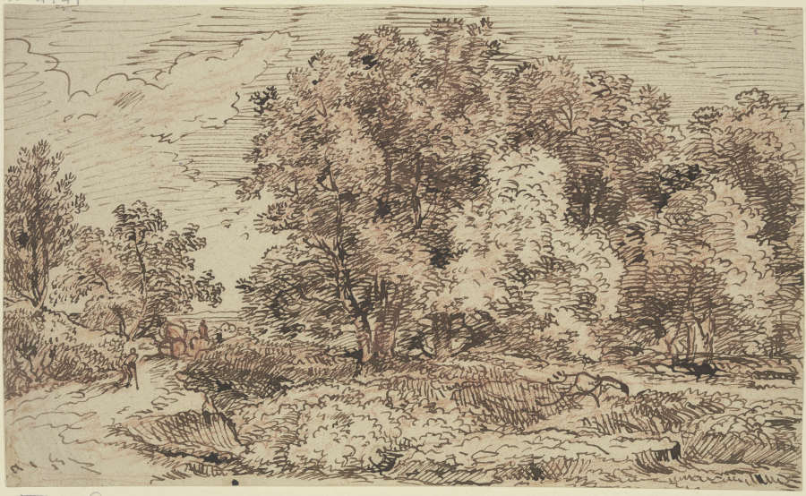 Landschaft mit hohen Bäumen von Franz Innocenz Josef Kobell