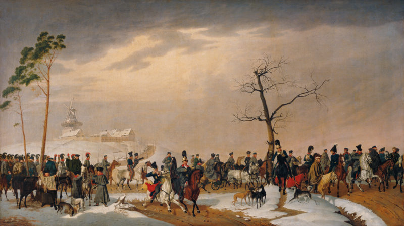 Marsch preußischer Kavallerie 1815 von Franz Krüger