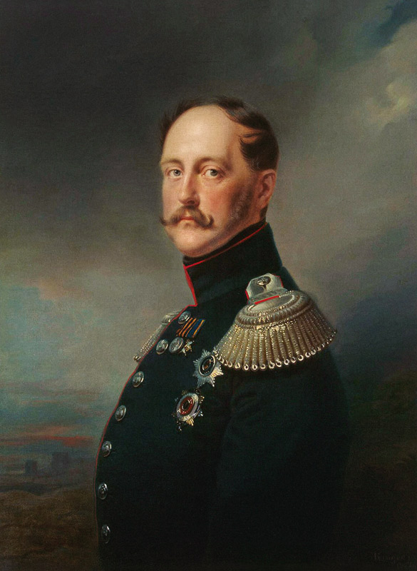 Porträt des Kaisers Nikolaus I. (1796-1855) von Franz Krüger