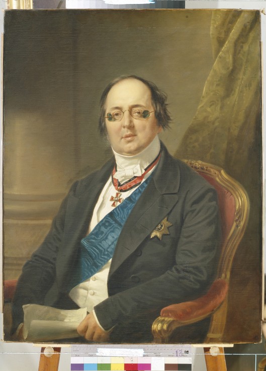 Porträt des Grafen Alexander Kuschelew-Besborodko (1800-1855) von Franz Krüger
