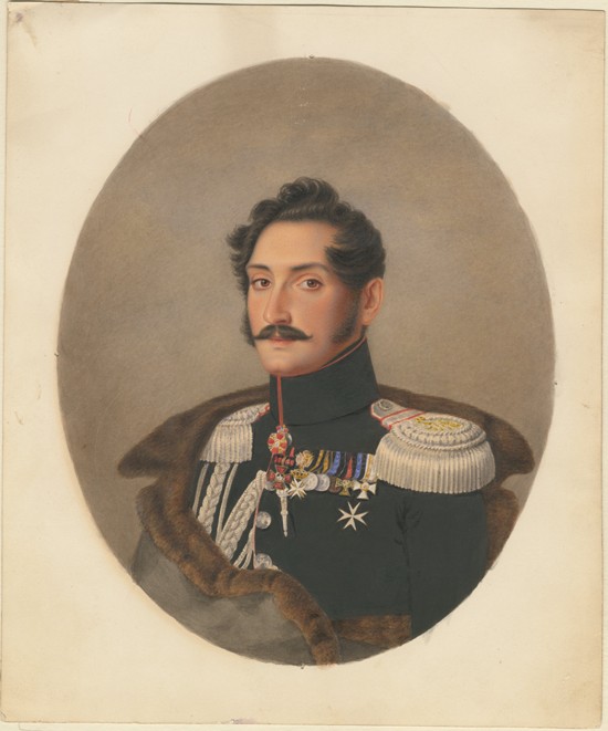 Porträt von Graf Alexei Fjodorowitsch Orlow (1787-1862) von Franz Krüger