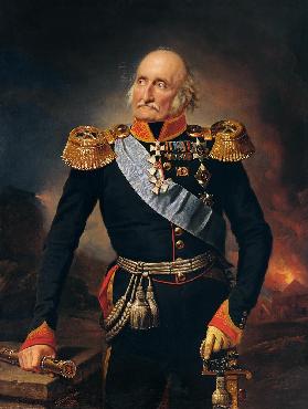 Porträt des Generalfeldmarschalls Ludwig Adolf Peter Graf zu Sayn-Wittgenstein (1769-1843) 1853