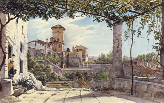 Villa Malta in Rom. von Franz Ludwig Catel
