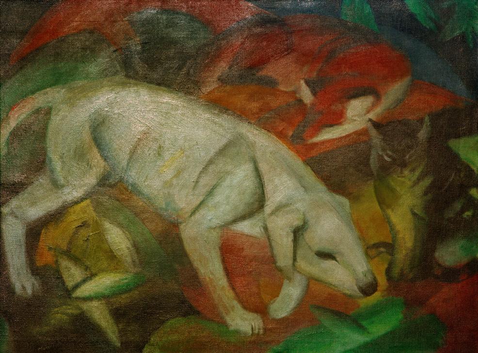Hund, Katze, Fuchs von Franz Marc