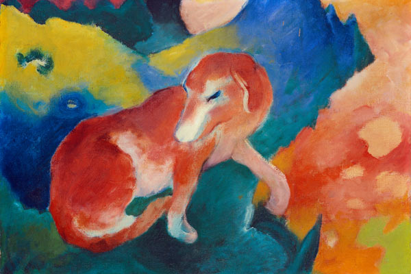 Roter Hund von Franz Marc