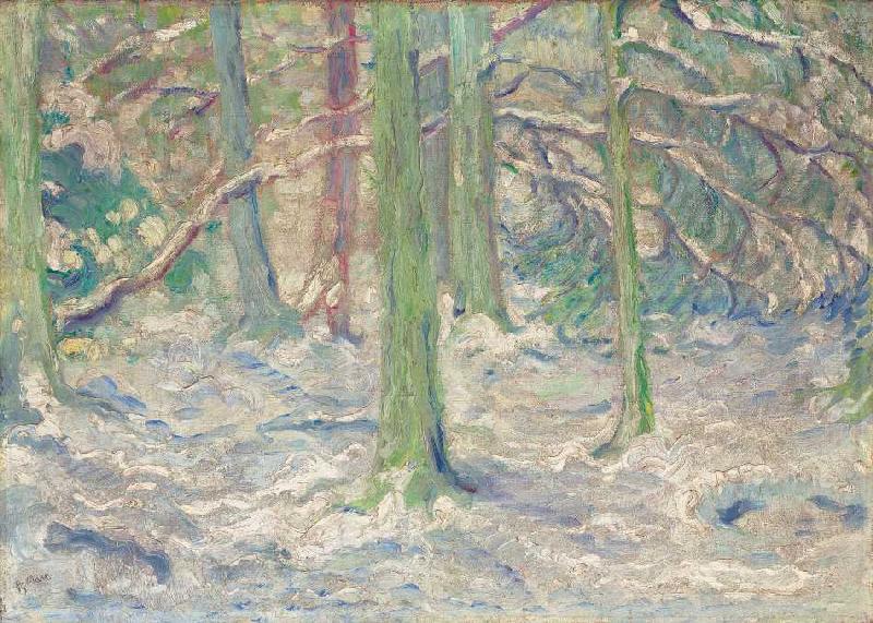 Verschneiter Wald von Franz Marc