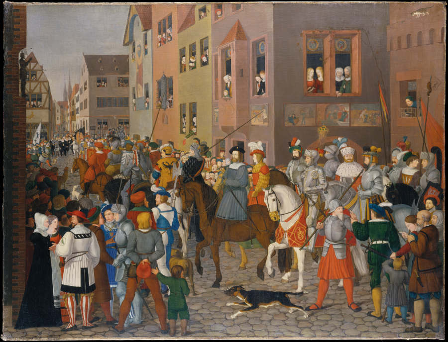Der Einzug des Königs Rudolf von Habsburg in Basel 1273 von Franz Pforr