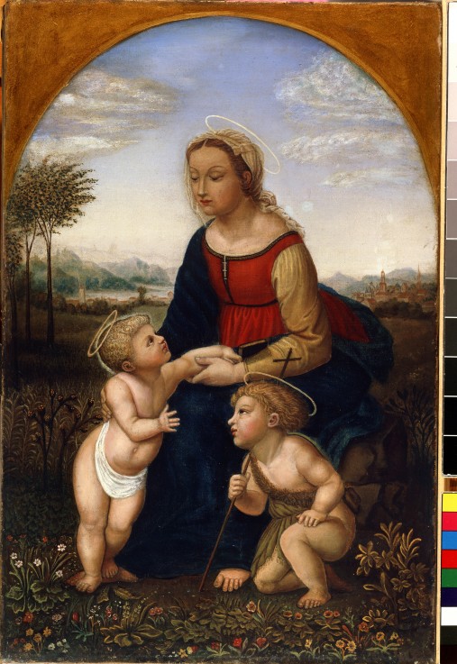 Madonna und Kind mit dem Johannesknaben von Franz Pforr