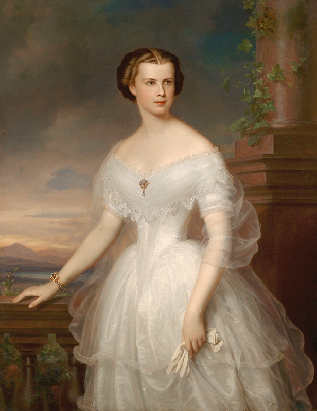 Porträt von Kaiserin Elisabeth von Österreich von Franz Schrotzberg