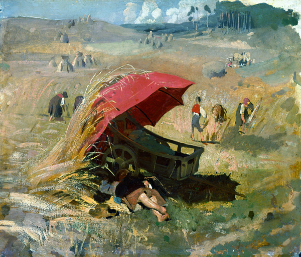 Der rote Schirm von Franz von Lenbach