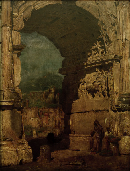 F.v.Lenbach, Der Titusbogen in Rom von Franz von Lenbach