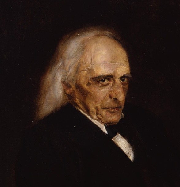 Porträt von Theodor Mommsen (1817-1903) Detail von Franz von Lenbach