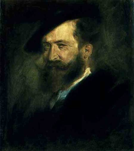 Portrait of the Artist Wilhelm Busch (1832-1908) von Franz von Lenbach
