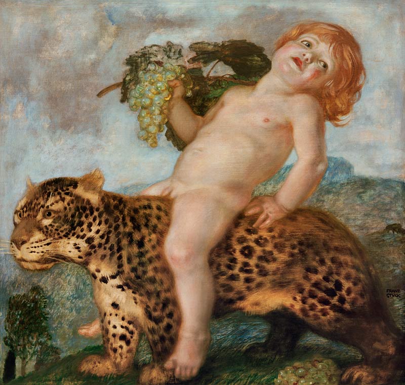 Boy Bacchus on Panther von Franz von Stuck