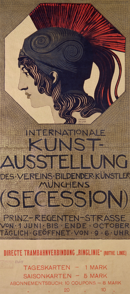 Plakat Int. Kunstausstellung von Franz von Stuck