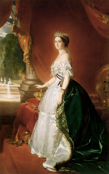 Eugenie, Kaiserin (Napoleon III.) der Franzosen, geb.Gräfin von Montijo und Teba von Franz Xaver Winterhalter