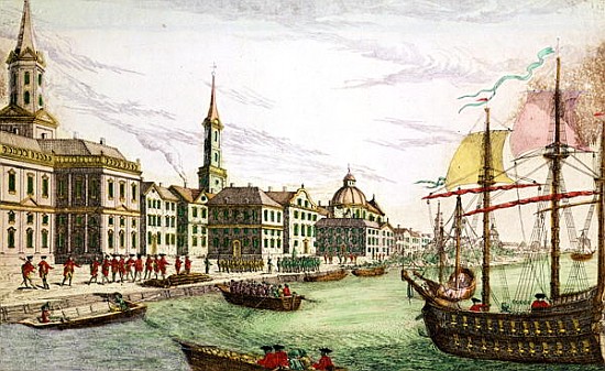 Disembarking of the English Troops at New York, 29th June 1776 von Franz Xavier Habermann