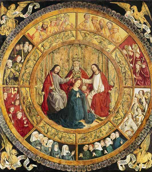 Die Krönung Mariae durch die heilige Dreifaltigkeit von französisch Handschrift
