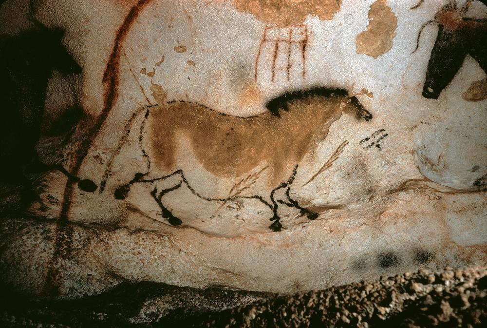 Höhlenmalerei: Pferd. von Französische Schule 19.Jh.