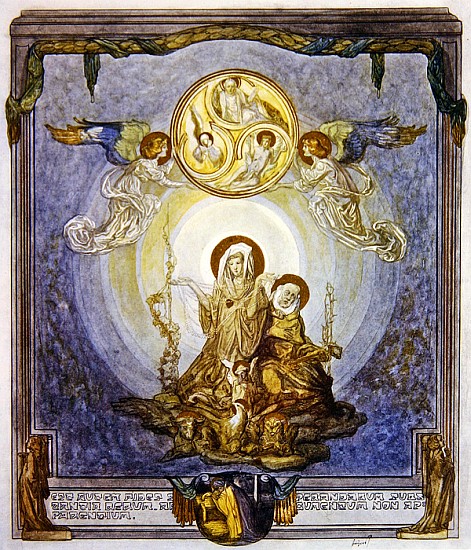 Illustration from Dante''s ''Divine Comedy'', Paradise, Canto XXIV von Franz von (Choisy Le Conin) Bayros