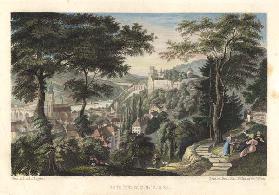 Heidelberg, Ansicht von Westen ,  nach Zeichnung von Ludwig Mayer