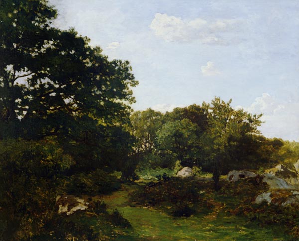 F.Bazille / Edge of the forest / 1865 von Frédéric Bazille