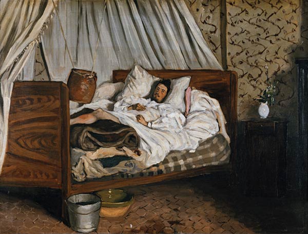 The Improvised Ambulance, The Painter Monet Wounded at Chailly-en-Biere von Frédéric Bazille