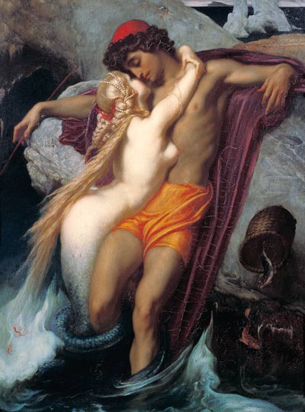The Fisherman and the Syren: From a Ballad by Goethe von Frederic Leighton